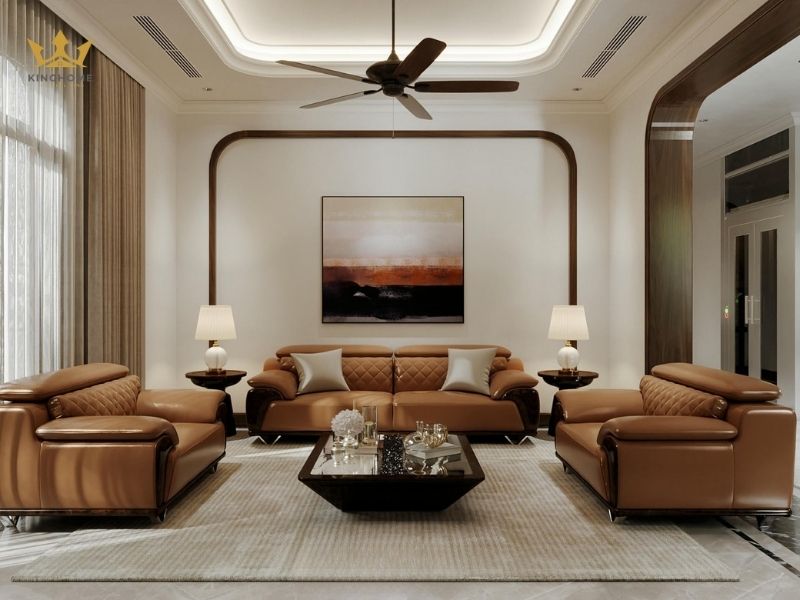 Không gian phòng khách được đầu tư