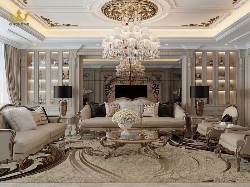 Thiết kế dự án nội thất tân cổ điển Vinhomes Đan Phượng 