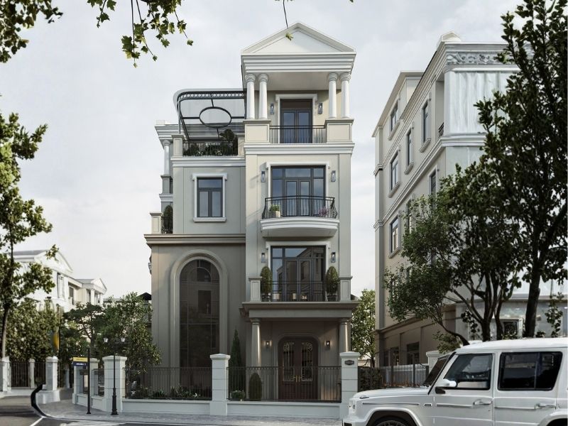 Thiết kế công năng 4 tầng hiện đại cho gia chủ