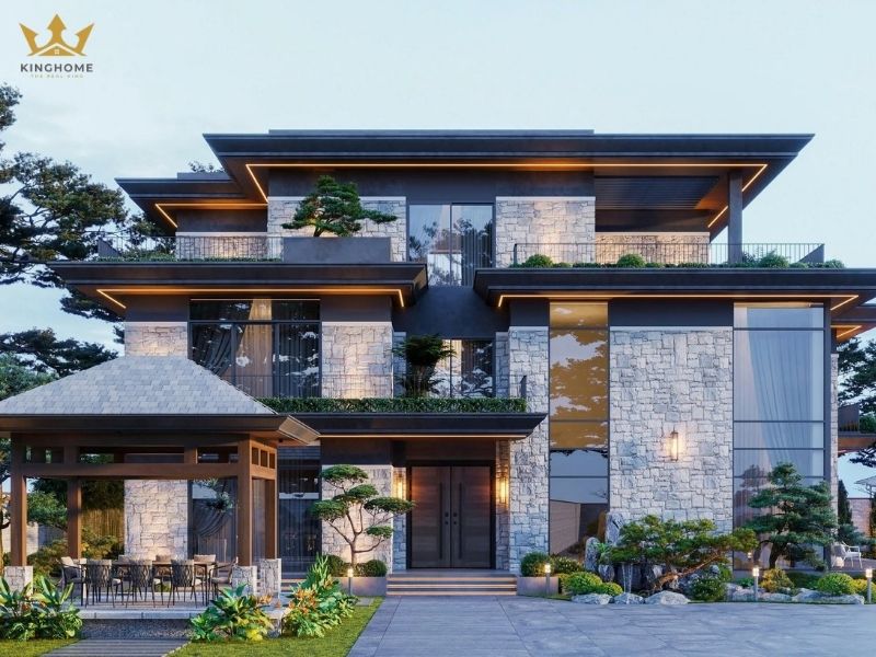 Thiết kế biệt thự đẳng cấp phong cách hiện đại 