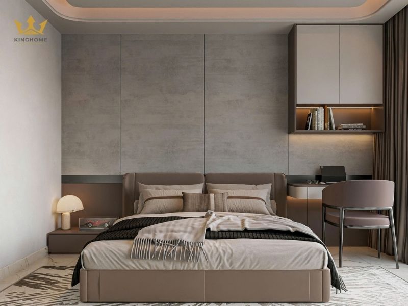 Phòng ngủ phụ đơn giản nhưng đầy đủ tiện nghi 