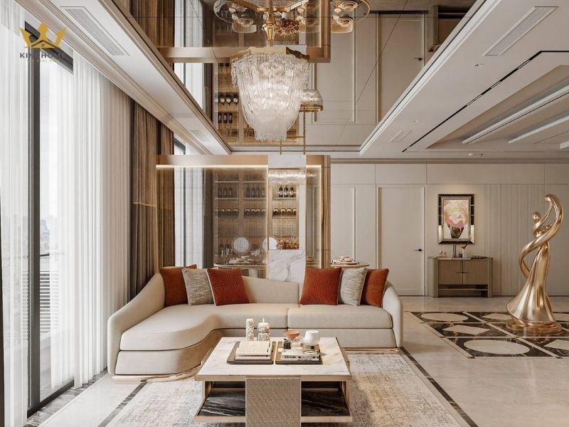 Thi công nội thất căn hộ chung cư Vinhomes phong cách hiện đại