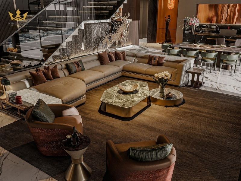 Phòng khách cho dự án shophouse được gia chủ yêu thích 