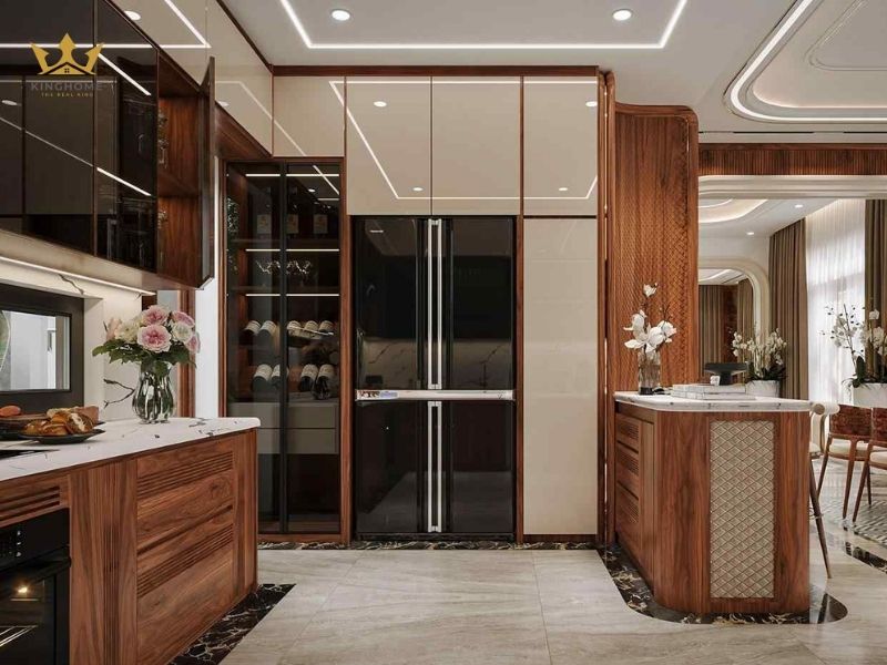 Phòng bếp sử dụng nội thất cao cấp