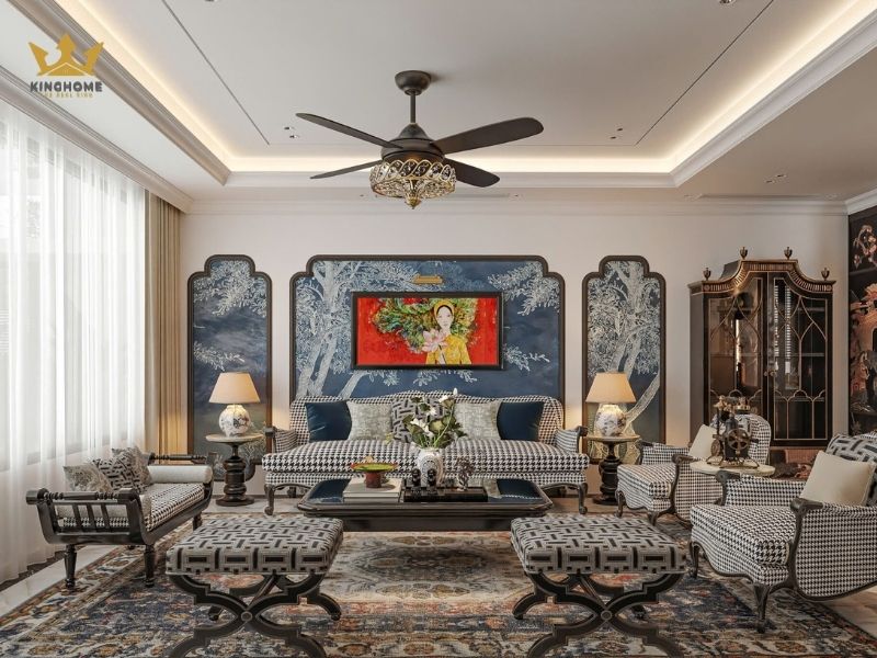 Mẫu thiết kế nội thất Indochine Minimalist