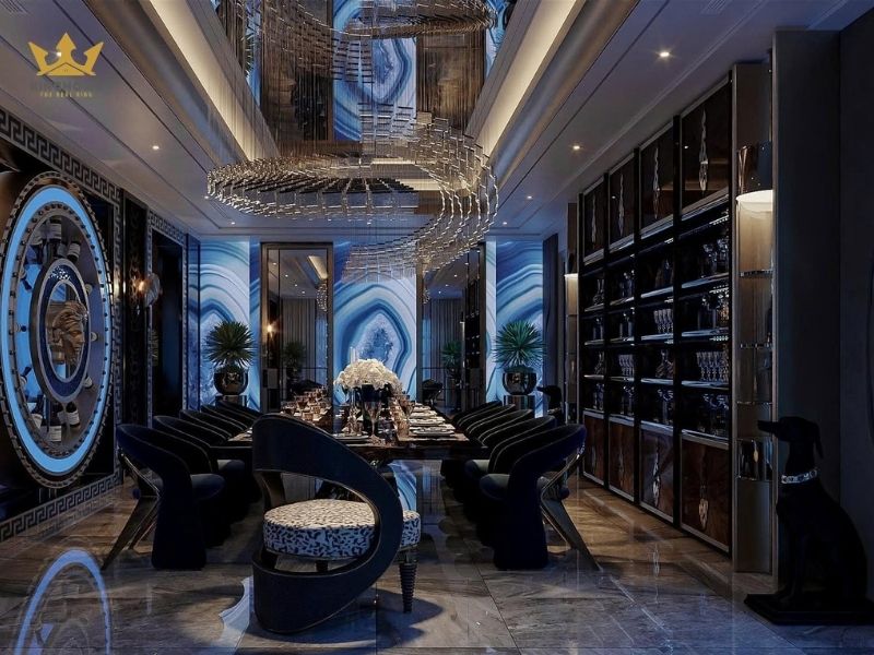 Thiết kế nội thất Vinhomes Harmony phòng bếp và phòng ăn 