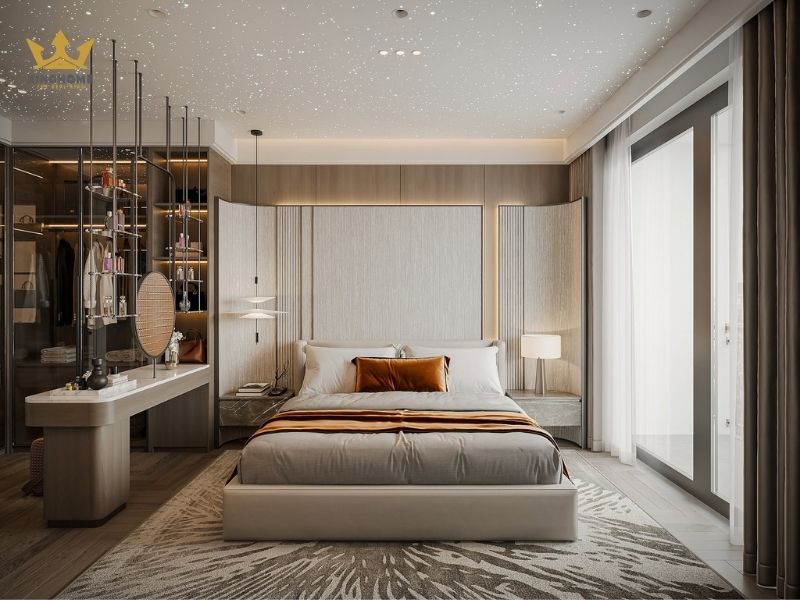 Cải tạo biệt thự Vinhomes Ocean Park phòng ngủ chính 