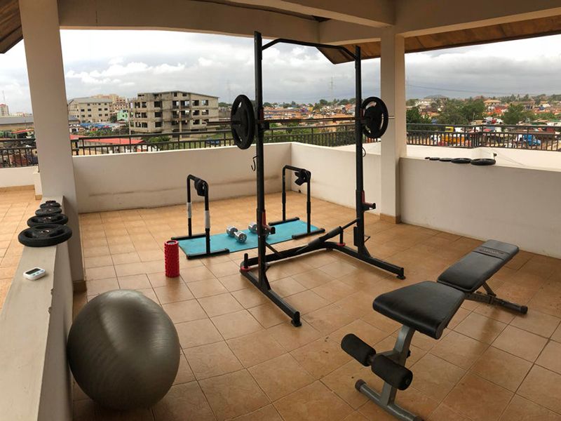 Có thể sử dụng sân thượng làm nơi tập luyện