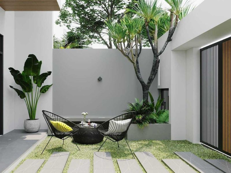 Những nguyên tắc quan trọng khi thiết kế sân vườn cho nhà phố