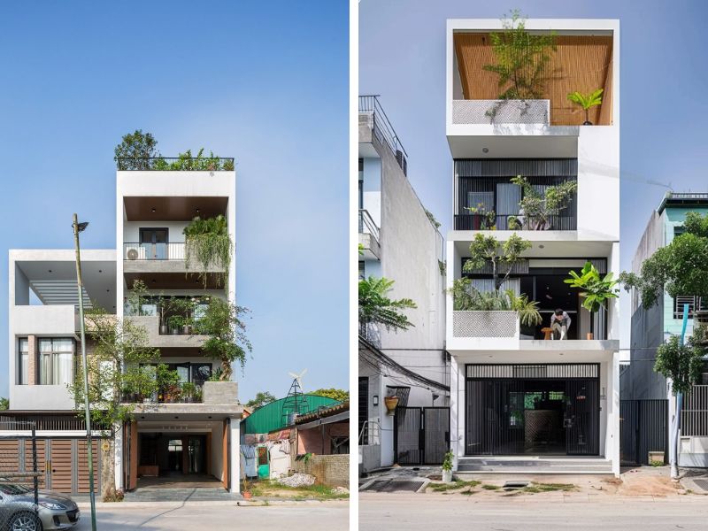 Thiết kế nhà phố tận dụng ánh sáng tự nhiên mang lại rất nhiều lợi ích