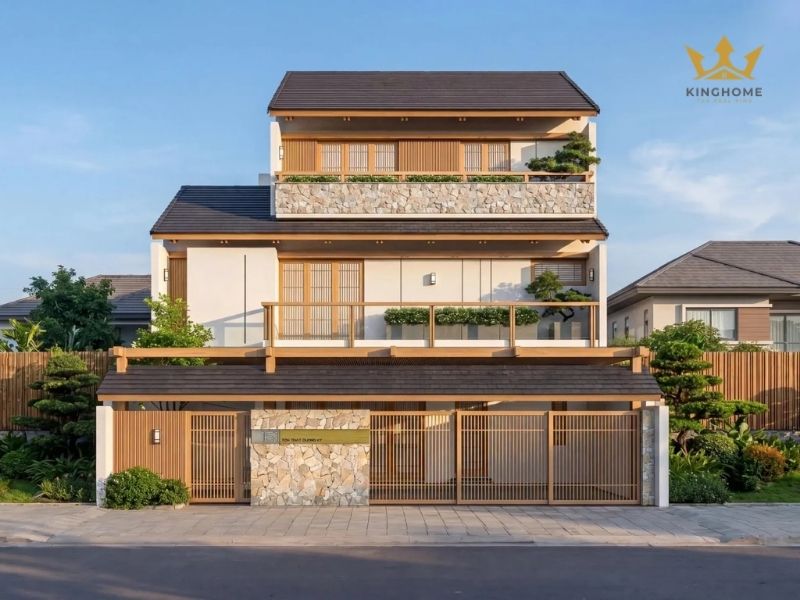 Mẫu nhà thi công trọn gói phong cách Nhật Bản 