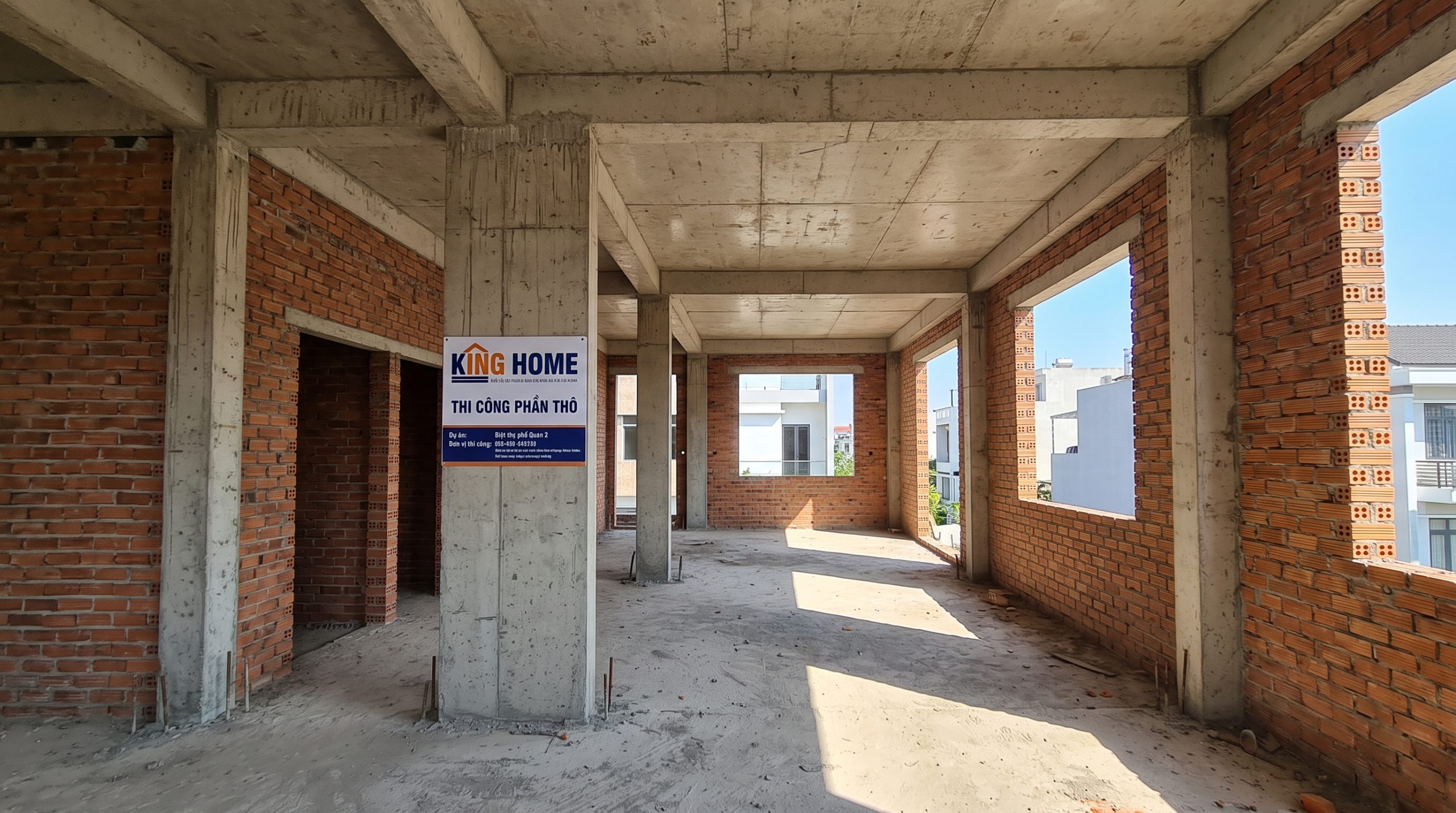 Bảng Giá Thi Công Phần Thô 2026 Mới Nhất | King Home